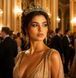 Елегантна корона Josephine Imperial Crystal Tiara, золота із золотими камінчиками TNS3079 фото 1