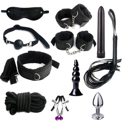 Набор BDSM аксессуаров BLACK, 11 предметов LAV2000126 фото