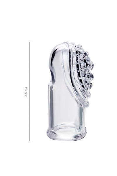 Насадки на пальці - Set of finger sleeves A-toys Favi, TPE, transparent, 3.5 cm 661100768025 фото