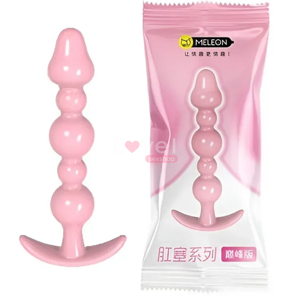 Анальне намисто Meleon Anal Beads, рожеве AP015 фото