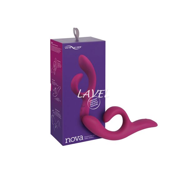 Смарт вибратор-кролик We-Vibe Nova Fuchsia, эргономичный, регулируемый угол наклона ствола SO6930 фото