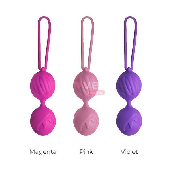 Вагінальні кульки Adrien Lastic Geisha Lastic Balls BIG Pink (L), діаметр 4 см, вага 90 гр AD40301 фото