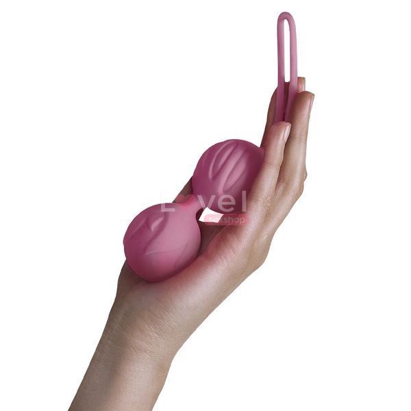 Вагінальні кульки Adrien Lastic Geisha Lastic Balls BIG Pink (L), діаметр 4 см, вага 90 гр AD40301 фото
