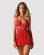 (SALE) Бэби-долл Obsessive 838-BAB-3 babydoll & thong red S/M SX1119 фото 1