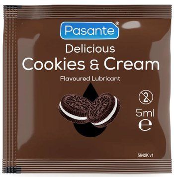 Пробник смакового лубриканту Pasante Flavoured Lubes Cookies & Cream, 5 мл PASL001 фото