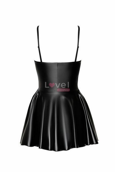 Сукня Noir Handmade F308 Dreamer, 3XL, міні, під латекс, відкриті плечі, спідниця кльош, блискавка спереду SX0290 фото