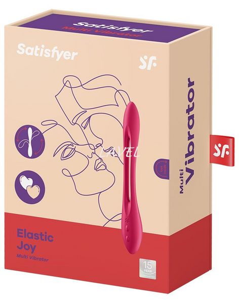 Универсальный гибкий вибратор для пар Satisfyer Elastic Joy Red SO6128 фото