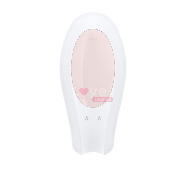 Смартвібратор для пар Satisfyer Double Joy White із широким кліторальним стимулятором SO3897 фото