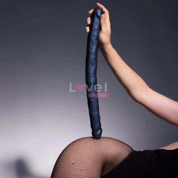 Фалоімітатор подвійний Strap-On-Me DOUBLE DONG REALISTIC DILDO - SNAKY METALLIC COLOR SX1389 фото