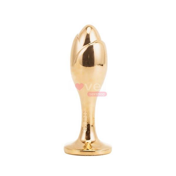 Металева анальна пробка Лисячий хвіст LOCKINK SEVANDA White Fox-Tail Anal Rose-shape Plug SX0866 фото