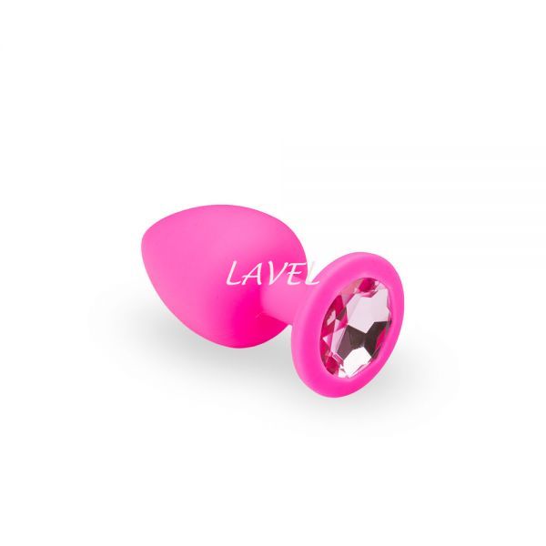 Анальная силиконовая пробка Pink Silicone White, S (длина 7,5см, диаметр 2,8см) 28656 фото