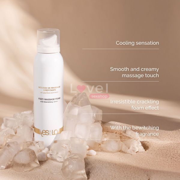 Масажна піна YESforLOV FIZZY MASSAGE FOAM with bewitching scent 150 мл, квітковий аромат SX4539 фото