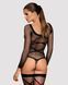(SALE) Бодистокинг Obsessive Bodystocking G320 S/M/L, чулки, боди, декор в виде линий SO7241 фото 2
