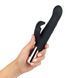 Вібратор-кролик Rosy Gold - Rabbit Vibrator with thrusting function - Black SX3069 фото 5