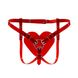 Трусики Серце для страпону Feral Feelings - Hearts Strap-on Belt Red Trasparent SO9314 фото 1