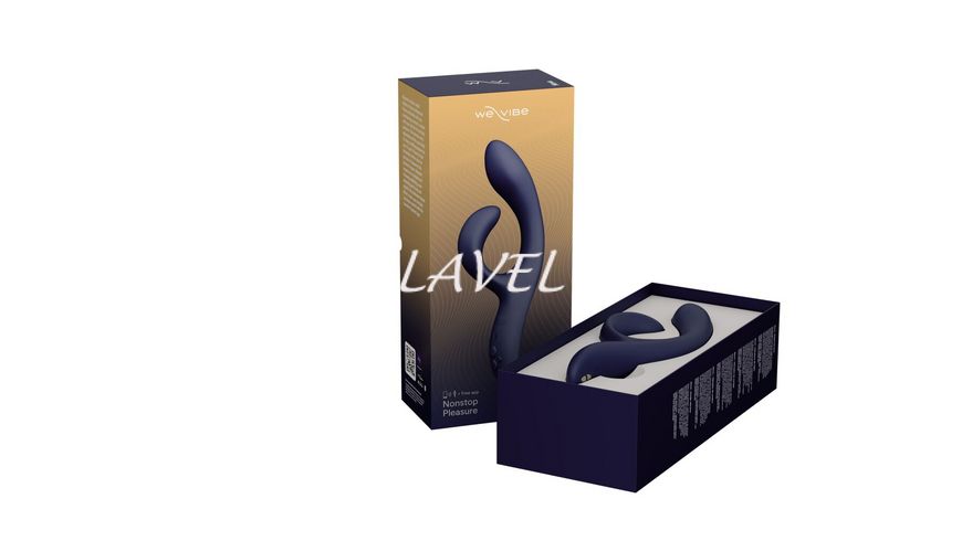 Смарт вибратор-кролик We-Vibe Nova Midnight Blue, эргономичный, регулируемый угол наклона ствола SO6931 фото