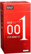 Презервативи збуджуючі Olo 0.01 RED з гіалуроновою кислотою, 10 шт (фольга) OLO259 фото 1