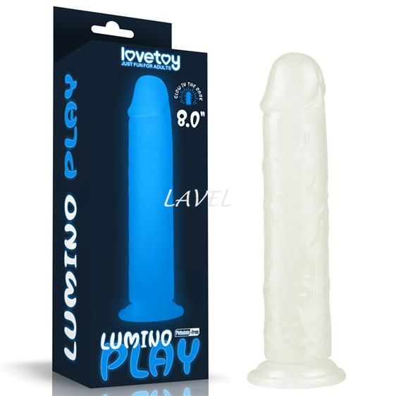 Светящийся в темноте фаллоимитатор - Lumino Play Dildo 8" 6452LVTOY810 фото