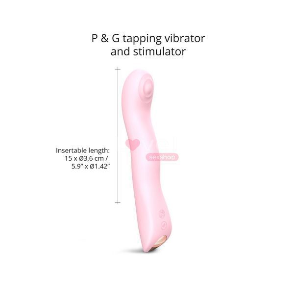 Вибратор Love To Love SWAP - BABY PINK, с пульсирующей жемчужиной для точки G, 3 мотора, гнется SO7386 фото