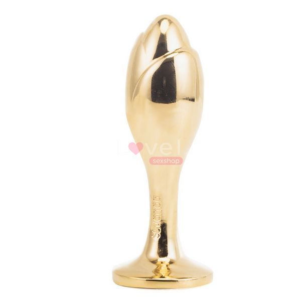 Металева анальна пробка Кролячий хвост LOCKINK SEVANDA White Bunny-Tail Anal Rose-shape Plug SX0867 фото