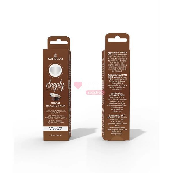 Спрей для минета Sensuva Deeply Love You Chocolate Coconut (29 мл) для глубокого минета SO3196 фото
