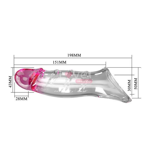 Насадка на член Pretty Love Damell Penis Sleeve Tranparent 6603BI-026278NM фото