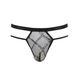 Мужские прозрачные стринги Passion 029 Thong Collin L/XL Black, сетка SO7558 фото 5