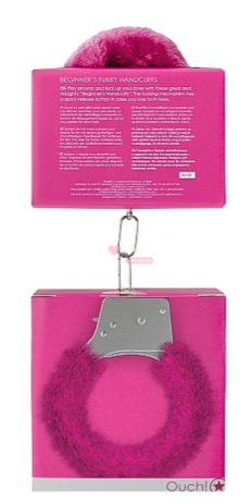 Наручники Ouch! Beginner's Handcuffs Furry Pink 60360074072 фото