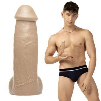 Фаллоимитатор Fleshjack Boys: Reno Gold Dildo, по слепку пениса порноактера SO9582 фото