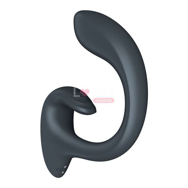 Вагінально-кліторальний вібратор Satisfyer G for Goddess 1 Dark Grey, 2 мотори SX0668 фото