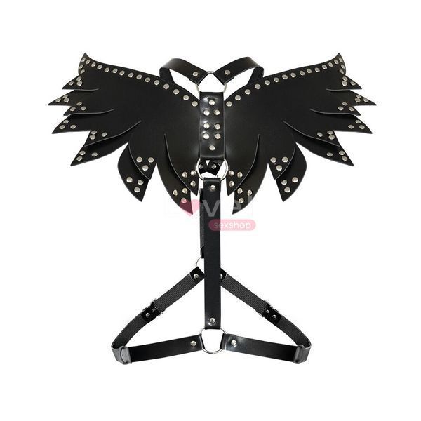 Жіноча портупея Art of Sex - Wings чорна XS-M, екошкіра SX2246 фото