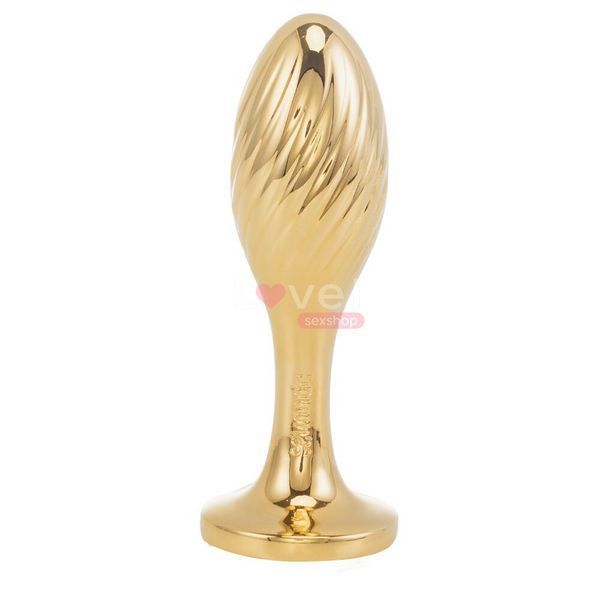 Металева анальна пробка Кролячий хвост LOCKINK SEVANDA White Bunny-Tail Anal Pear-shape Plug SX0868 фото