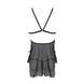 Сорочка Passion DELIENA CHEMISE XXL/XXXL black, стрінги із заниженою талією SO8420 фото 4