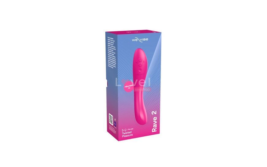 Смарт-вібратор We-Vibe Rave 2 Twisted Pleasure Pink, для точки G та входу в піхву, 2 мотори SO8769 фото