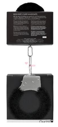 Наручники - Ouch! Beginner's Handcuffs Furry Black 60360074096 фото