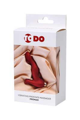 Вибростимулятор простаты ToDo By Toyfa Proman, силикон, красный, 12,5 см 661100359001 фото