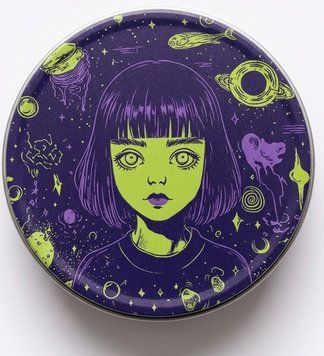 Металевий кейс для презервативів Alien Babe, вміщує 7 шт ONE 92034 фото