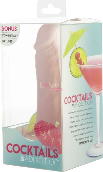 Фалоімітатор на присосці Cocktails by Addiction &ndash; Peach Bellini SX1300 фото