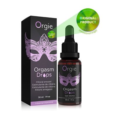 Збуджуючі краплі для клітора Orgie Orgasm Drops Gel Intimo, 30мл 21357 фото