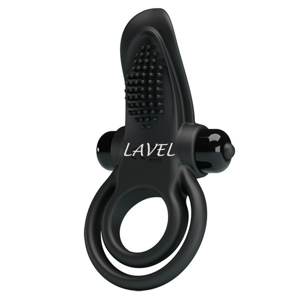 Ерекційне кільце з вібрацією на пеніс Pretty Love Vibro Penis Ring Black 6603BI0724 фото