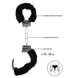 Наручники - Ouch! Beginner's Handcuffs Furry Black 60360074096 фото 3