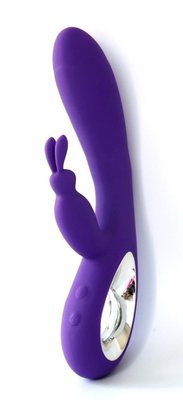 Вибратор – кролик для двойной стимуляции Bella, из силикона, фиолетовый BS26152-1 фото