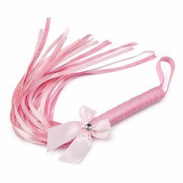 БДСМ батіг із бантом Avery Charm Whip, рожевий TNS1088 фото
