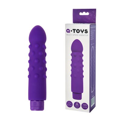 Нереалистичный вибратор Toyfa A-Toys, силикон, фиолетовый, 17 см 661100761026 фото