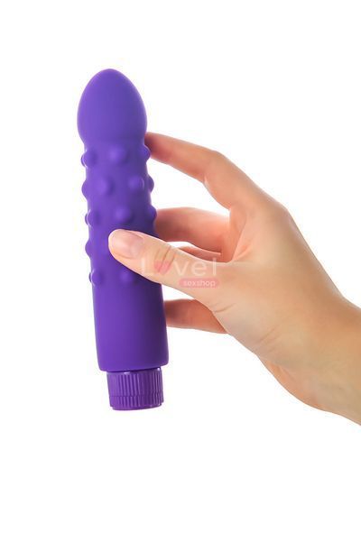 Нереалистичный вибратор Toyfa A-Toys, силикон, фиолетовый, 17 см 661100761026 фото