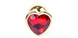 Анальная пробка металлическая с кристаллом Boss Jewellery GOLD Heart S BS6400037 фото 3