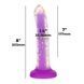 Фалоімітатор, що світиться в темряві, ADDICTION Rave 8&Prime;, Glow in the Dark Dildo Purple Confetti, 20,3 см SX1301 фото 4