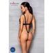 Боди из экокожи Passion CELINE BODY S/M, black, с доступом, открытый SO6404 фото 4