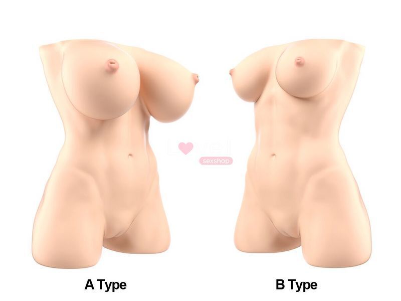 Мастурбатор-торс Naked Factory JESSICA B TYPE, естественная грудь, очень реалистичный, сквозной SX3484 фото