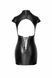 Сукня Noir Handmade F309 Fantasy, XXL, black, міні, під латекс, короткий рукав, шнурівка ззаду SX0295 фото 5
